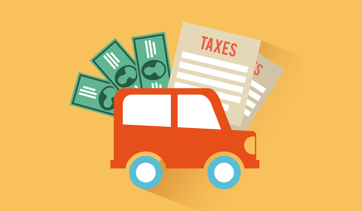illustration véhicule et taxes